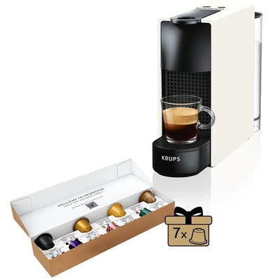 Krups Nespresso Essenza Mini XN110110 kávéfőző - Fehér + 7db kapszula
