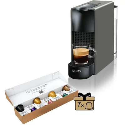Krups Nespresso Essenza Mini XN110B10 kávéfőző - Szürke + 7db kapszula