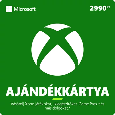 2990 forintos Microsoft XBOX ajándékkártya digitális kód