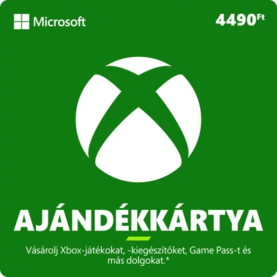 4490 forintos Microsoft XBOX ajándékkártya digitális kód