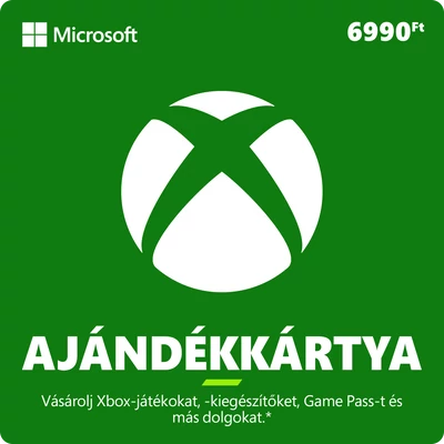 6990 forintos Microsoft XBOX ajándékkártya digitális kód