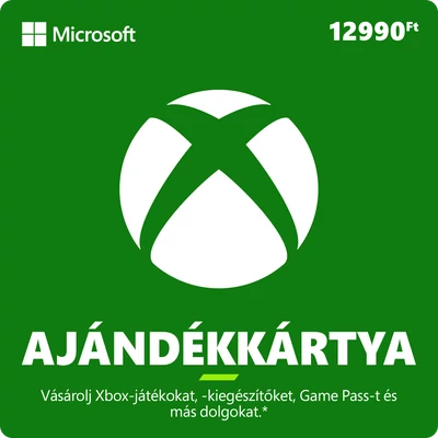 12990 forintos Microsoft XBOX ajándékkártya digitális kód
