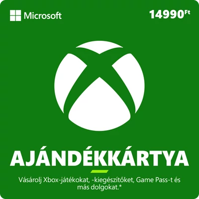 14990 forintos Microsoft XBOX ajándékkártya digitális kód
