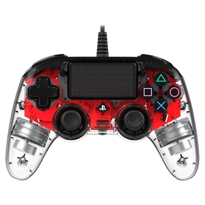  Nacon Wired Illuminated Compact Controller - Piros (PS4)
