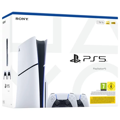 PlayStation 5 konzol 1TB (Slim) 2 DualSense Controller (CFI-2116)