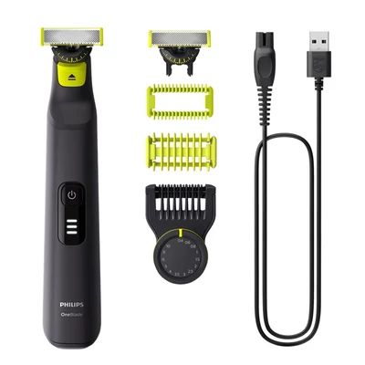 Philips QP6542/15 OneBlade Pro 360 hibrid borotva - Fekete (QP6542/15)