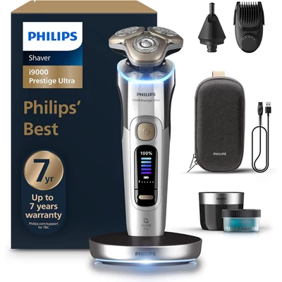 Philips XP9404/38 Series i9000 Prestige Ultra nedves és száraz elektromos borotva - Ezüst