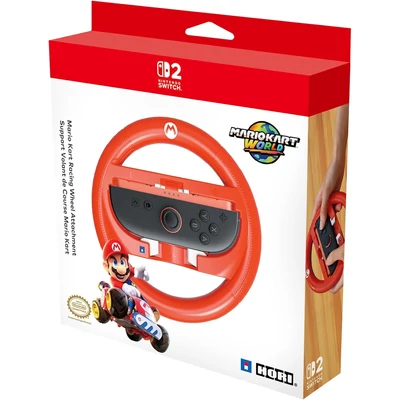 Hori Switch 2 Racing Wheel Attachment Mario