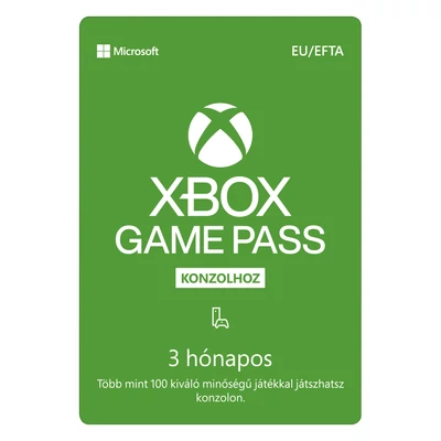 Microsoft XBOX Game Pass 3 hónapos előfizetés (fizikai kártya)