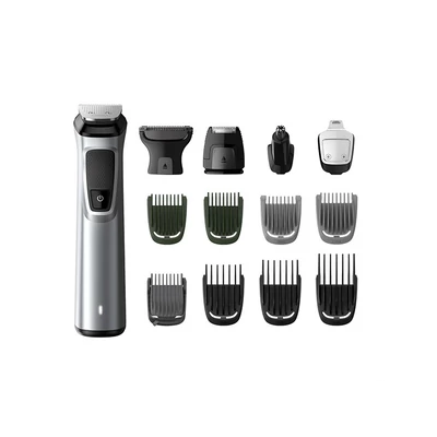 Philips MG7720/15 Multigroom series 7000 univerzális szőrtelenítő 14 az 1-ben arcra, hajra és testre - Ezüst/Fekete