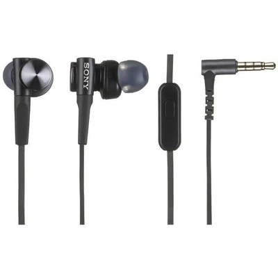 Sony MDR-XB50AP Extra Bass Mikrofonos Fülhallgató - Fekete (MDRXB50APB. CE7)