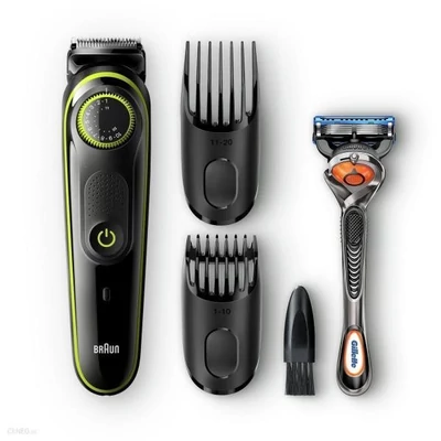 Braun BT3041 szakállvágó + Gillette Fusion5 Pro Glide borotva - Fekete/Zöld (BT3041)