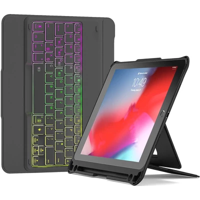 Inateck Billentyűzet és Tok 9.7"-es iPad 2018/2017 és iPad Air 2/ iPad Air 1 - Fekete (KB02004-BK-UK)