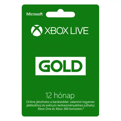 XBOX Live Gold 12 hónapos előfizetés