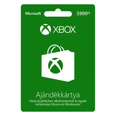 XBOX Live Microsoft feltöltőkártya 5.990 Ft