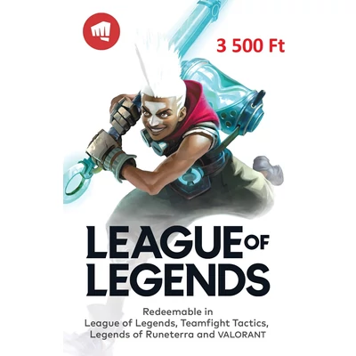 Riot Games feltöltőkártya 3500 Ft