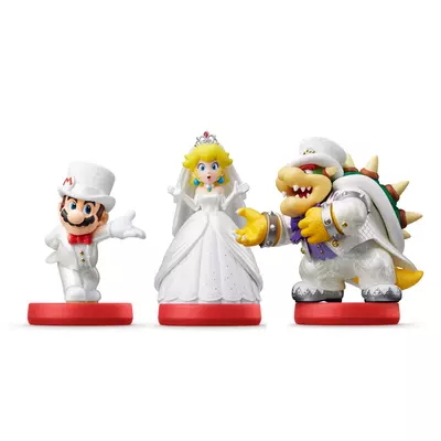 Amiibo Wedding Outfit Set kiegészítő figurák (Super Mario Odyssey Series)