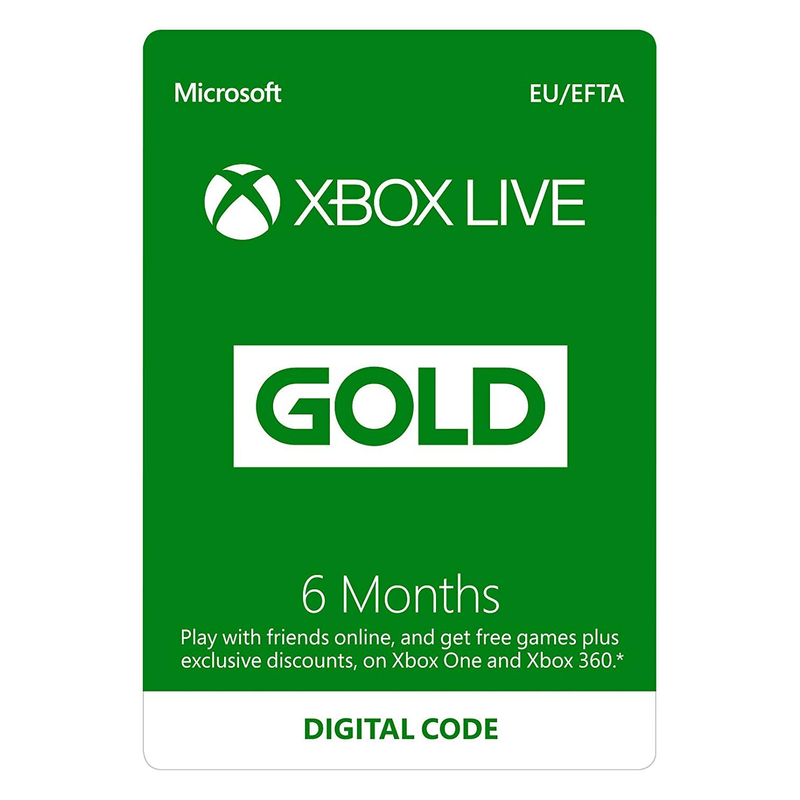 XBOX Live Gold 6 hónapos előfizetés (Digitális kód)