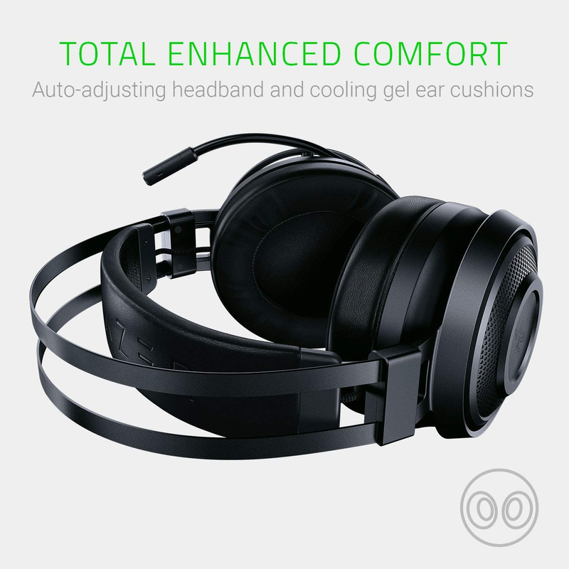Razer Nari Essential Wireless Gaming Headset - Fekete (RZ04-02690100-R3M1)