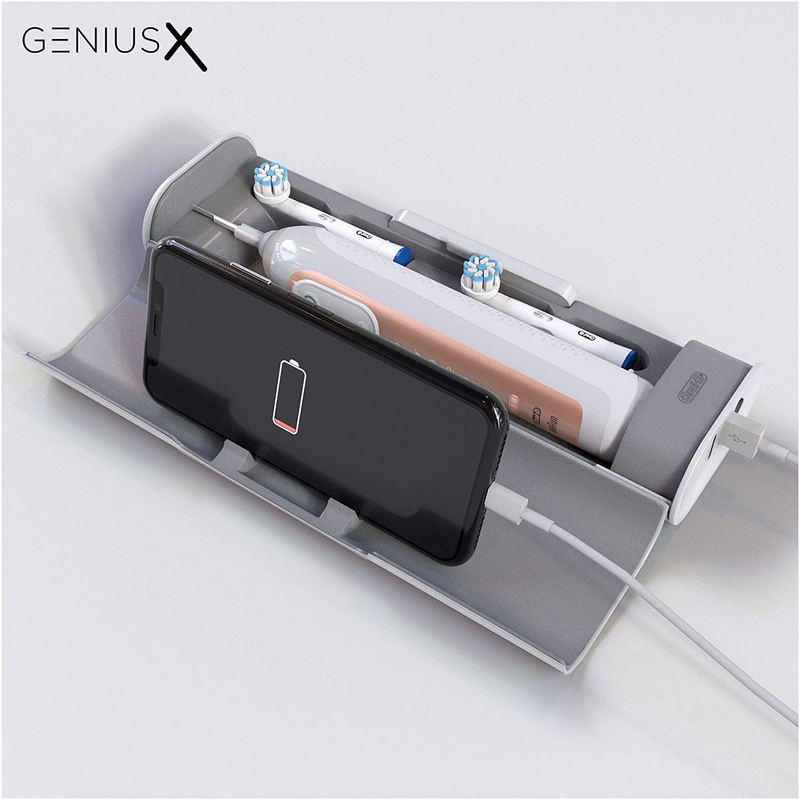 Oral-B Genius X Sensi Luxe Edition elektromos fogkefe Sensi fejjel, prémium pótfej tartóval - Rose Gold