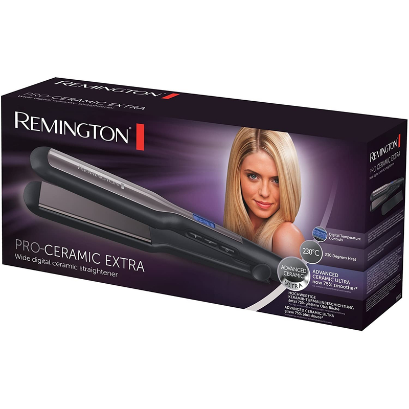 Remington S5525 Pro Ceramic Extra széles hajvasaló - Fekete/Lila