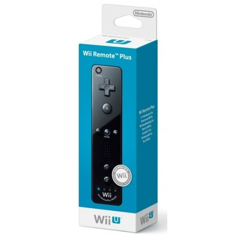 Nintendo Wii Remote Plus Black + Wii Party U