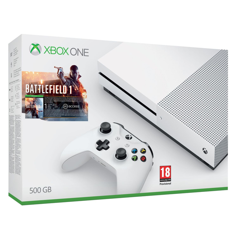 Xbox One S 500GB Slim + Battlefield 1
