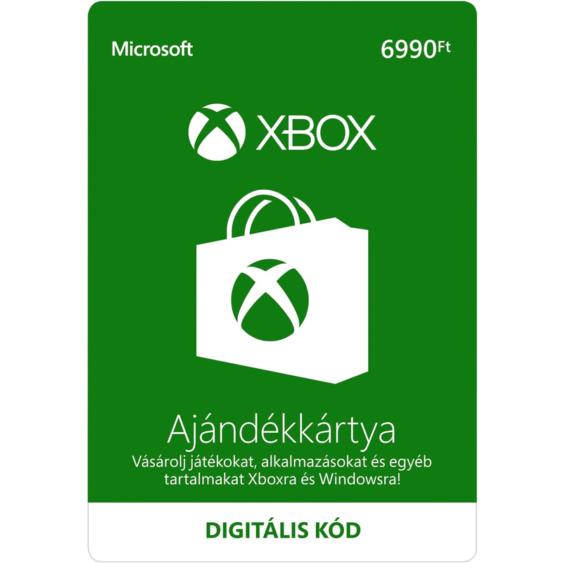 XBOX Live Microsoft feltöltőkártya 5.990 Ft