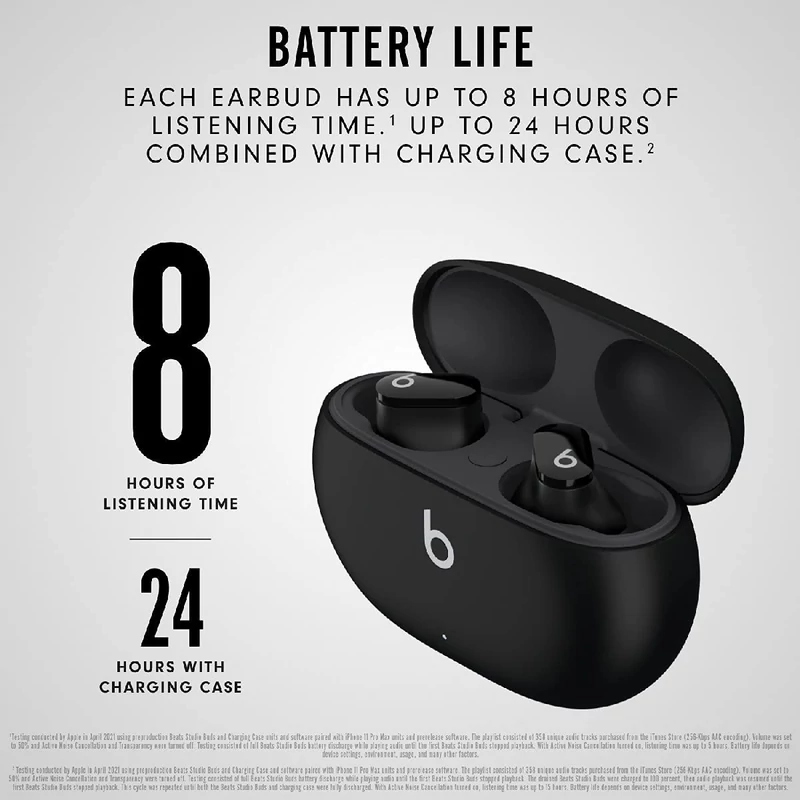 Beats Studio Buds True Wireless zajszűrős fülhallgató – Fekete