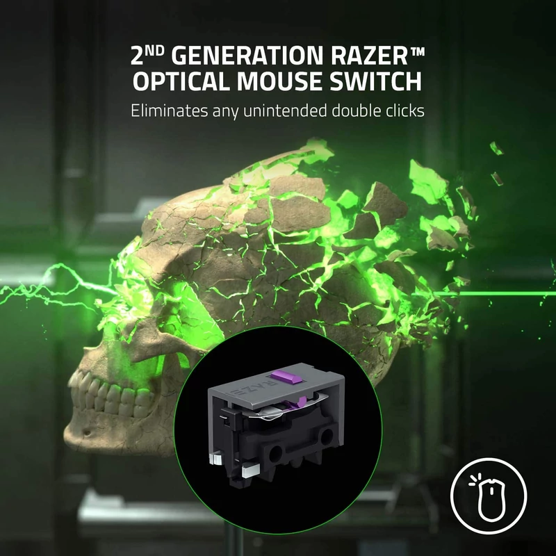 Razer DeathAdder V2 Pro vezeték nélküli gamer egér (RZ01-03350100-R3G1)