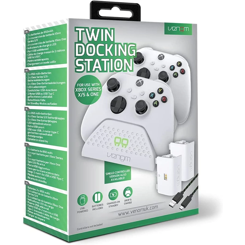 Venom Twin Docking Station White (Xbox Series)