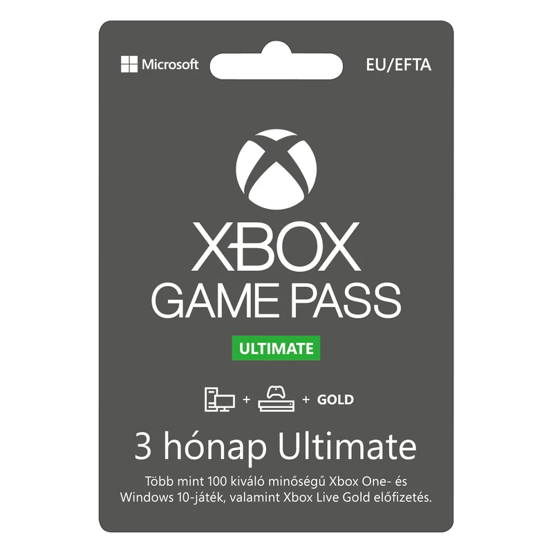 Microsoft XBOX Game Pass Ultimate 3 hónapos előfizetés (digitális kód)