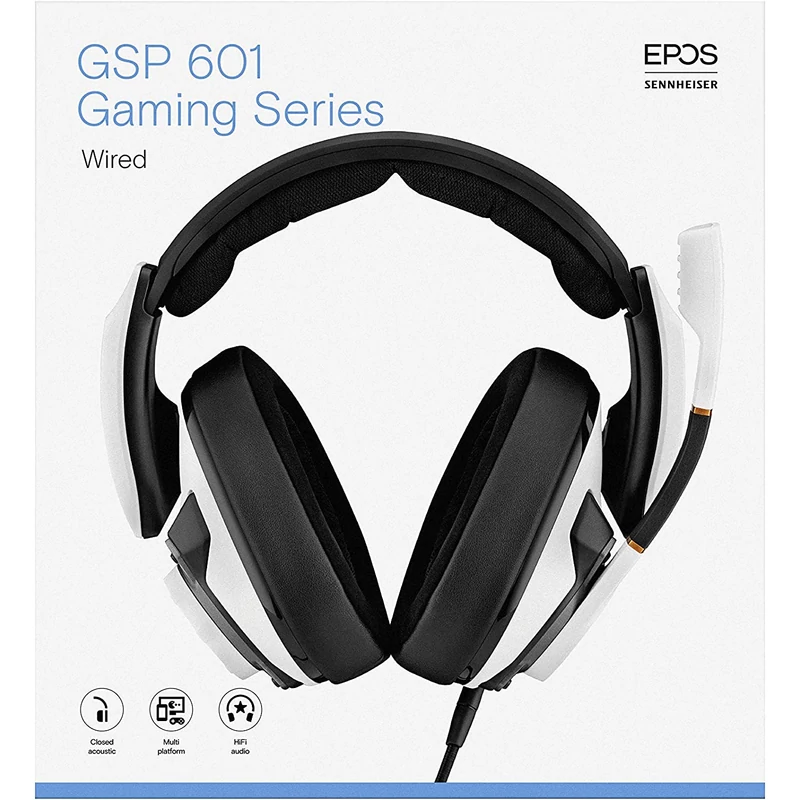 Sennheiser EPOS GSP 601 headset - Fehér/Fekete (1000413)