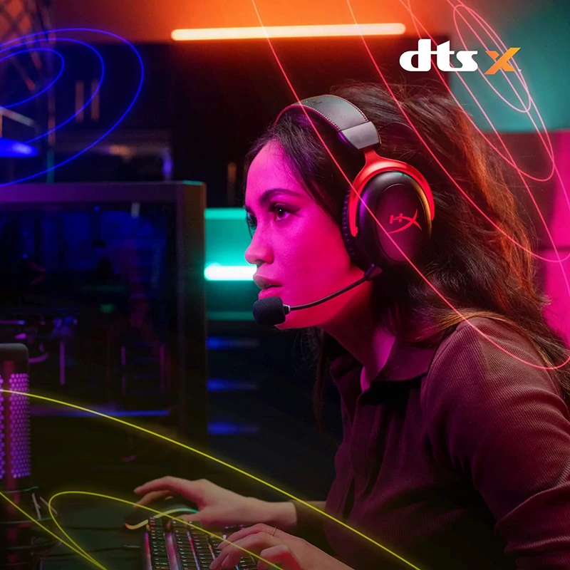 HyperX Cloud II Wireless gaming headset - Fekete/Piros (4P5K4AA)
