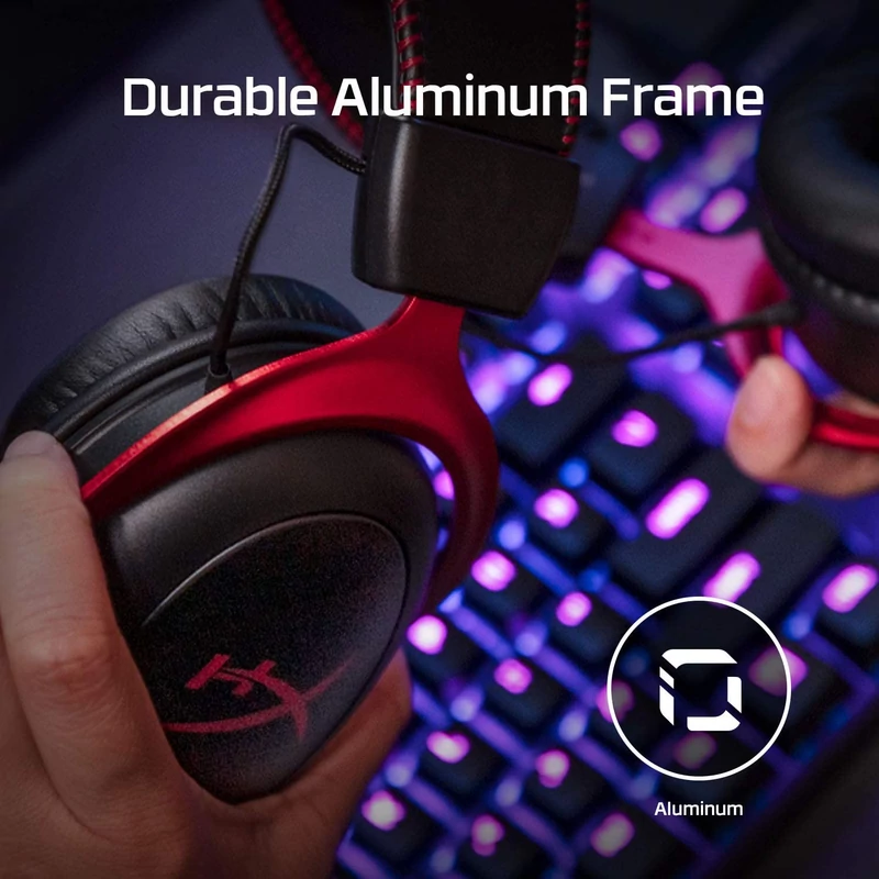 HyperX Cloud II Wireless gaming headset - Fekete/Piros (4P5K4AA)