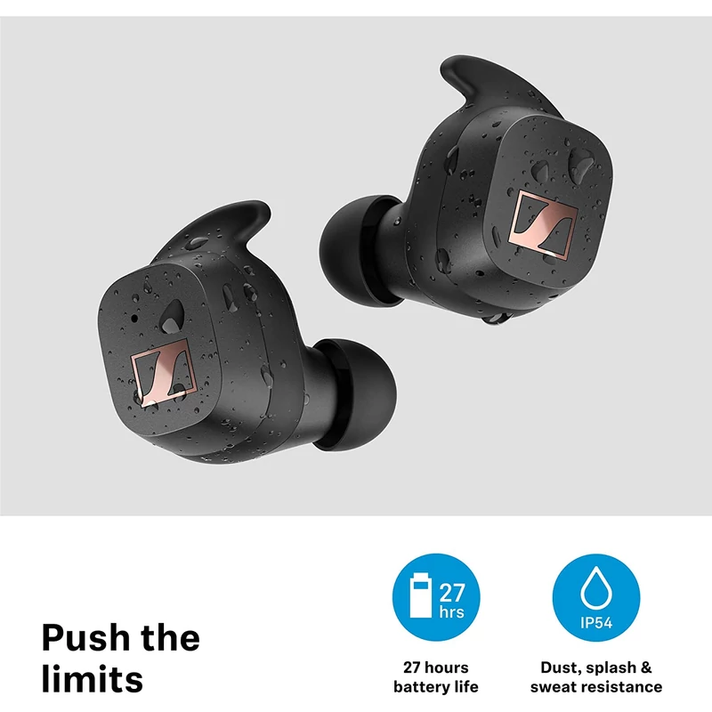 Sennheiser SPORT True Wireless fülhallgató - Fekete (509299)