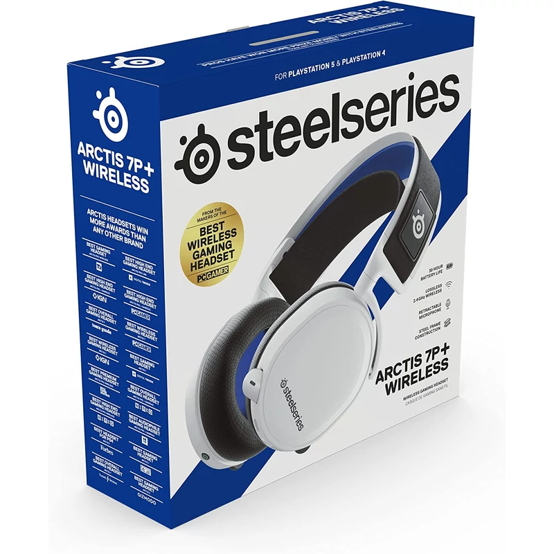 SteelSeries Arctis 7P+ Wireless Gaming Headset - Fehér (61471)