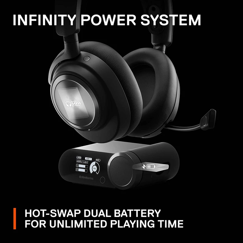 SteelSeries Arctis Nova Pro Wireless Gaming Headset for PC/PS - Fekete (61520)