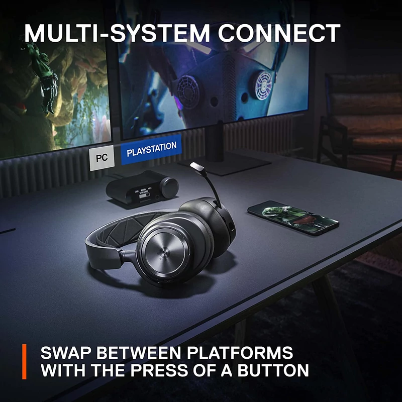 SteelSeries Arctis Nova Pro Wireless Gaming Headset for PC/PS - Fekete (61520)