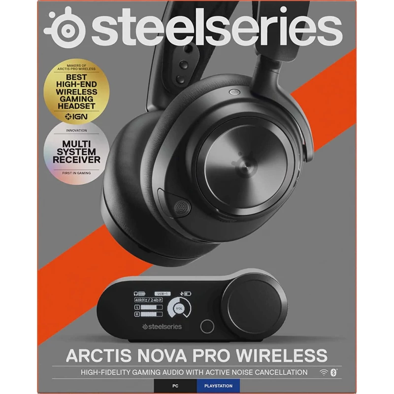 SteelSeries Arctis Nova Pro Wireless Gaming Headset for PC/PS - Fekete (61520)