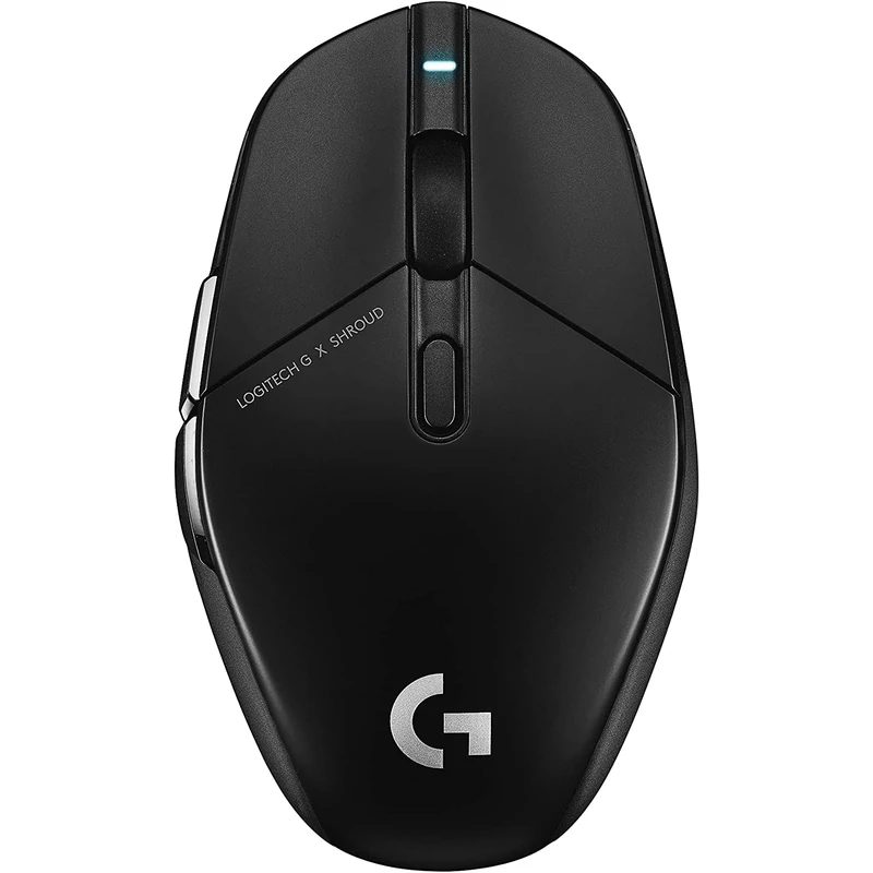 Logitech G303 Shroud Edition Lightspeed Hero 25K wireless gaming egér - Fekete