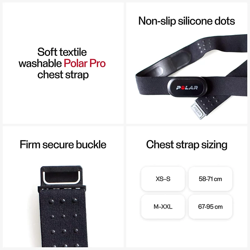 Polar H10 Heart Rate Sensor mellkasi jeladó - Fekete (M-XXL) (92075957)Polar H10 Heart Rate Sensor mellkasi jeladó - Fekete (M-XXL) (92075957)