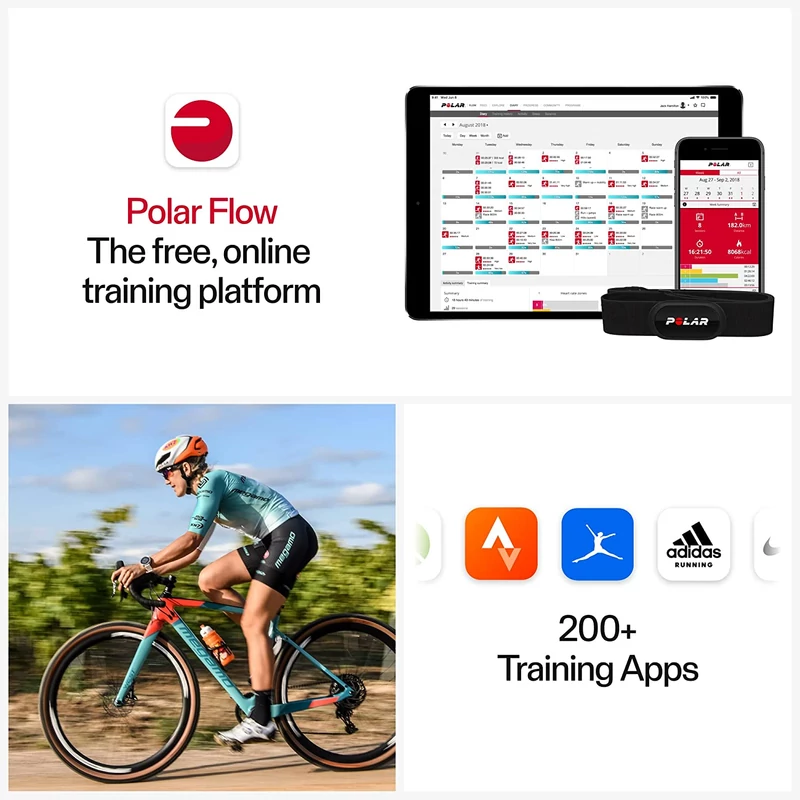 Polar H10 Heart Rate Sensor mellkasi jeladó - Fekete (M-XXL) (92075957)