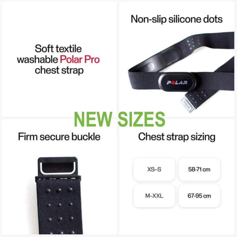Polar H10 Heart Rate Sensor mellkasi jeladó - Fekete (M-XXL) (92075957)