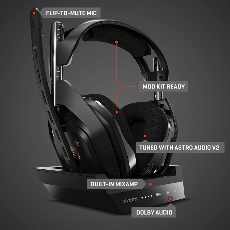 ASTRO Gaming A50 Wireless Headset - Fekete/Arany (939-001682)
