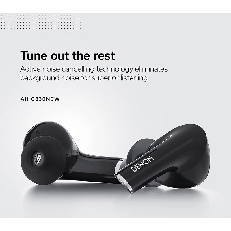 Denon AH-C830NCW True Wireless aktív zajszűrős fülhallgató - Fekete