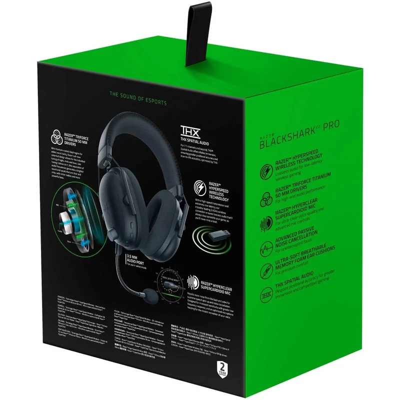 Razer Blackshark v2 Pro wireless gaming headset - Fekete (RZ04-03220100-R3M1)