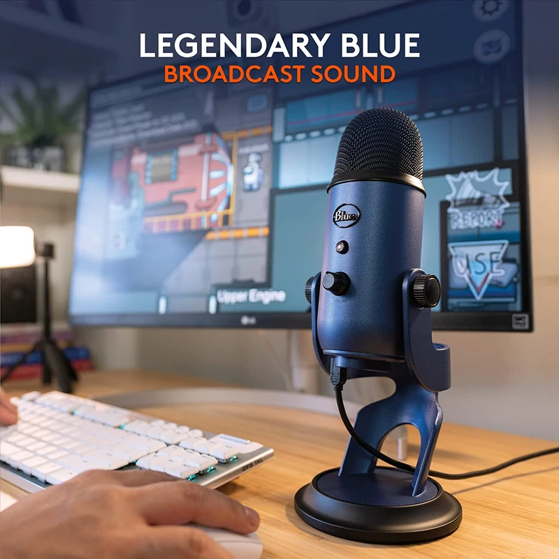 Blue Yeti USB mikrofon - Kék/Fekete (988-000232)