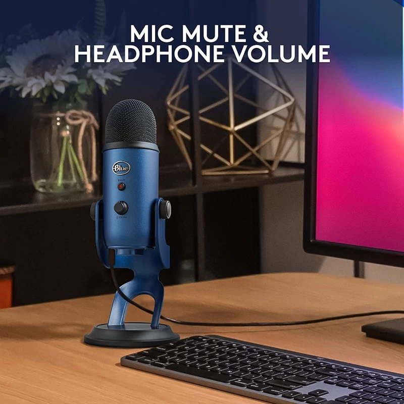 Blue Yeti USB mikrofon - Kék/Fekete (988-000232)