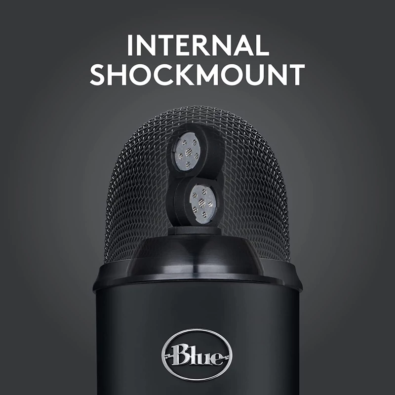 Blue Yeti Kit USB Mikrofon + Pop Filter - Fekete (988-000528)